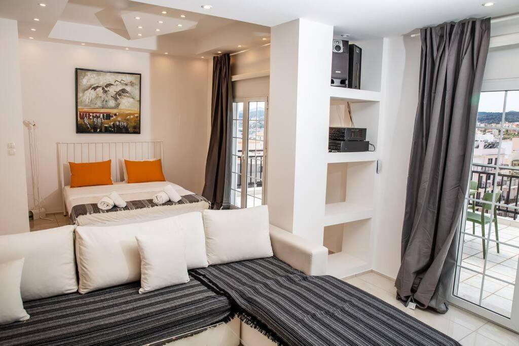 Appartamento Seafront Central Apt In Lavrio Esterno foto